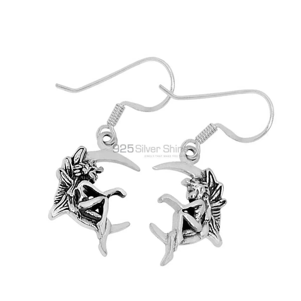 925 Sterling Silver Oxidized Earrings 925SE2883_3