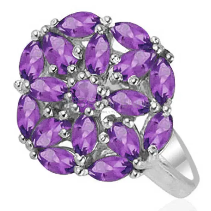Affordable 925 Sterling Silver Rings In Amethyst Gemstone Jewelry 925SR1812
