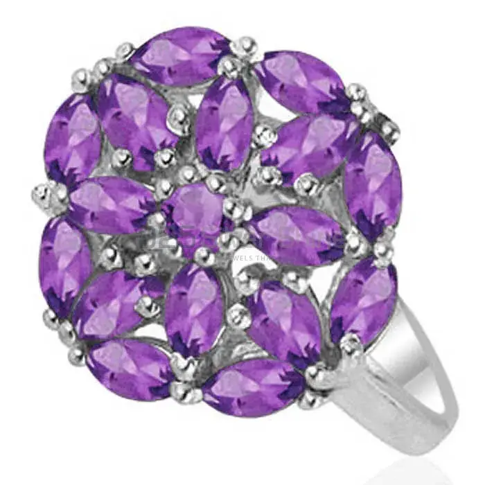 925 Sterling Silver Rings In Amethyst Gemstone Jewelry 925SR1812_0