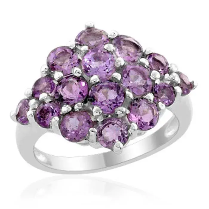 Affordable 925 Sterling Silver Rings In Amethyst Gemstone Jewelry 925SR1958