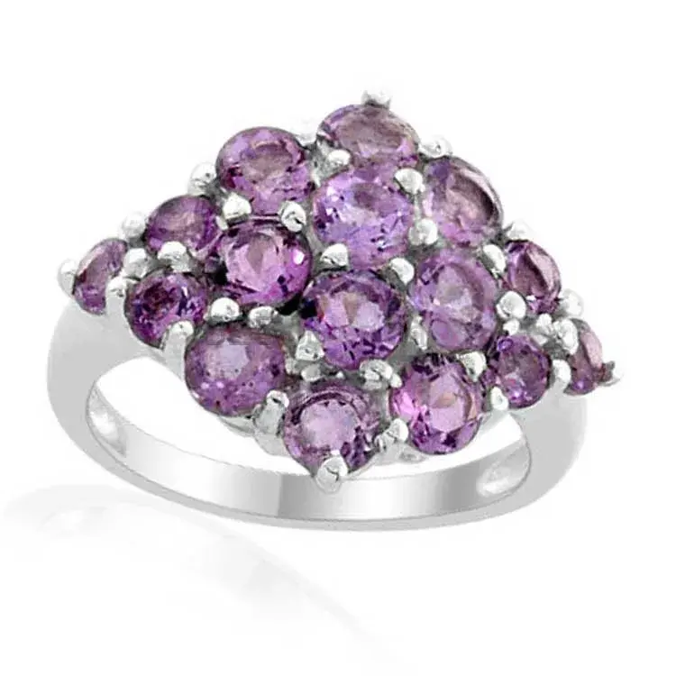 925 Sterling Silver Rings In Amethyst Gemstone Jewelry 925SR1958_0