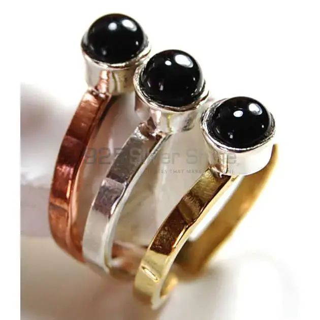 Affordable 925 Sterling Silver Rings In Black Onyx Gemstone Jewelry 925SR3719