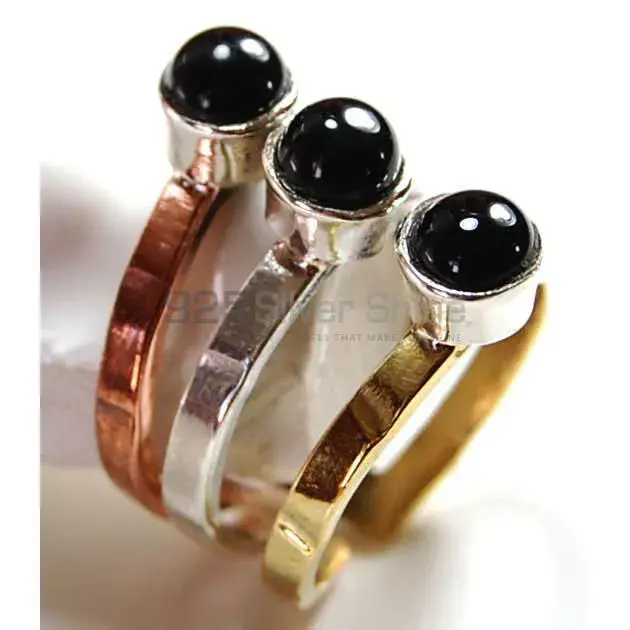 925 Sterling Silver Rings In Black Onyx Gemstone Jewelry 925SR3719