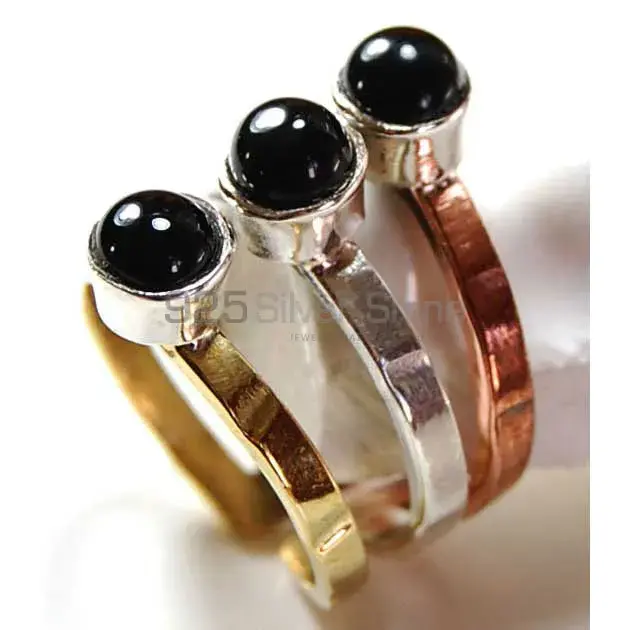 Affordable 925 Sterling Silver Rings In Black Onyx Gemstone Jewelry 925SR3719_0