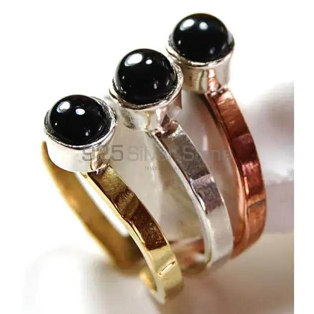 925 Sterling Silver Rings In Black Onyx Gemstone Jewelry 925SR3719_0