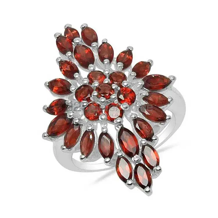 Affordable 925 Sterling Silver Rings In Garnet Gemstone Jewelry 925SR1575_0