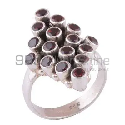 925 Sterling Silver Rings In Garnet Gemstone Jewelry 925SR3404_0