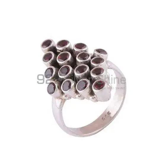 Affordable 925 Sterling Silver Rings In Garnet Gemstone Jewelry 925SR3404_0