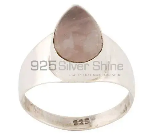 Affordable 925 Sterling Silver Rings In Rose Quartz Gemstone Jewelry 925SR2836