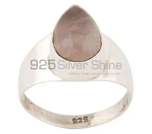 925 Sterling Silver Rings In Rose Quartz Gemstone Jewelry 925SR2836