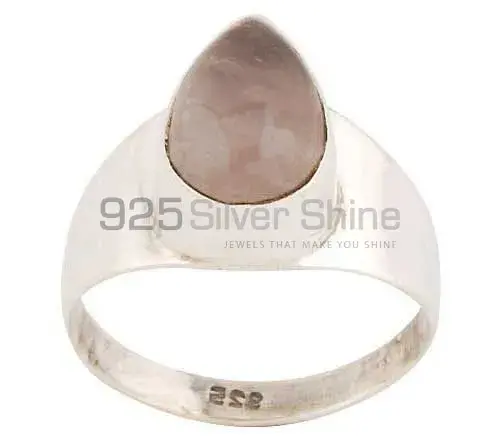 925 Sterling Silver Rings In Rose Quartz Gemstone Jewelry 925SR2836_0