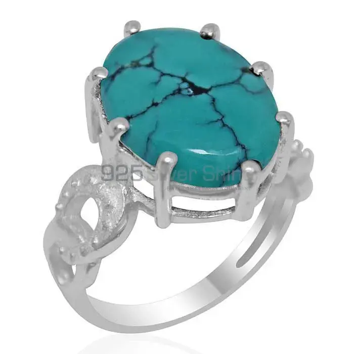 Affordable 925 Sterling Silver Rings In Turquoise Gemstone Jewelry 925SR1879