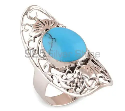 Affordable 925 Sterling Silver Rings In Turquoise Gemstone Jewelry 925SR2915