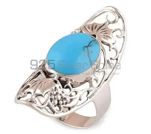 Affordable 925 Sterling Silver Rings In Turquoise Gemstone Jewelry 925SR2915_0