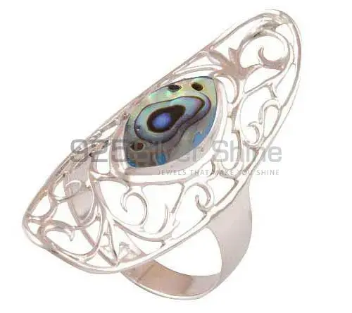 925 Sterling Silver Rings In Abalone Shell Gemstone Jewelry 925SR2846_1