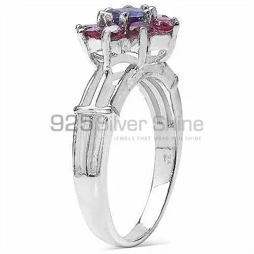 Affordable 925 Sterling Silver Rings Wholesaler In Amethyst & Rhodonite Gemstone Jewelry 925SR3256_0