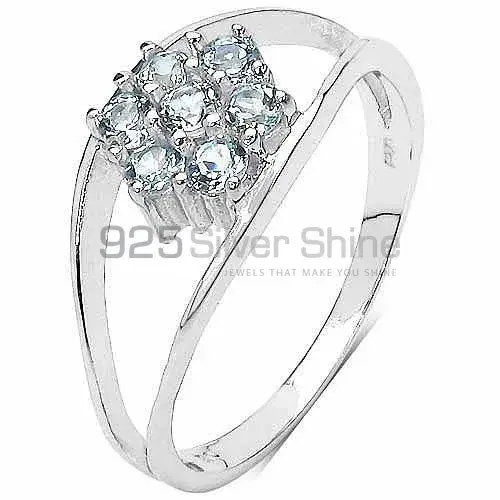 925 Sterling Silver Rings In Blue Topaz Gemstone Jewelry 925SR3162_2