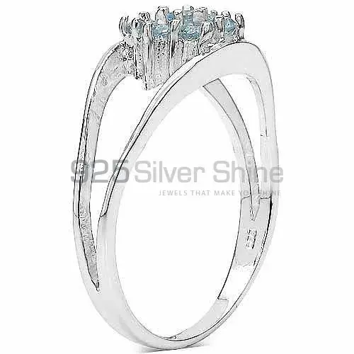 Affordable 925 Sterling Silver Rings Wholesaler In Blue Topaz Gemstone Jewelry 925SR3162_2
