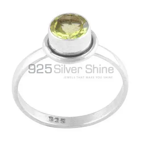 Affordable 925 Sterling Silver Rings Wholesaler In Lemon Quartz Gemstone Jewelry 925SR3493