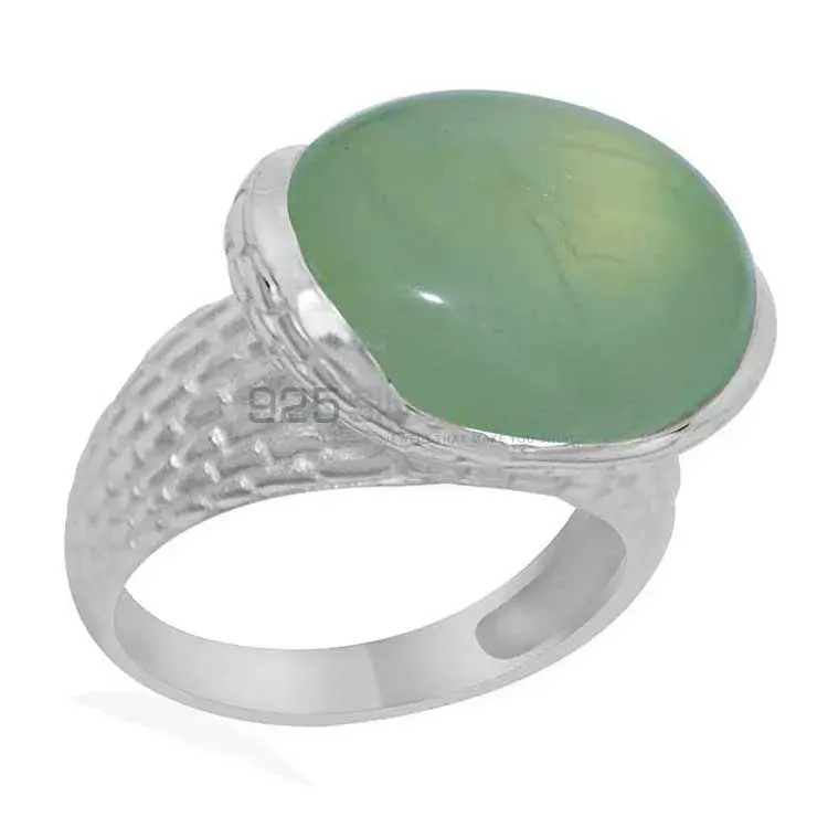 Affordable 925 Sterling Silver Rings Wholesaler In Prehnite Gemstone Jewelry 925SR1889_0