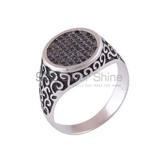 925 Sterling Silver Rings In Smoky Quartz Gemstone Jewelry 925SR4002_1