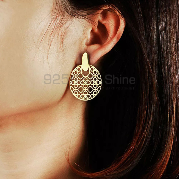 Affordable Filigree Stud Earrings In 925 Sterling Silver FGME167_0