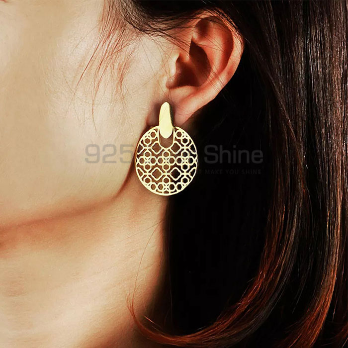 Filigree Stud Earrings In 925 Sterling Silver FGME167_0