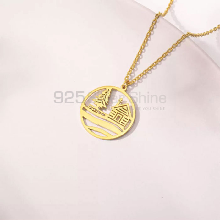 Minimalist Christmas Tree Necklace In 925 Silver CTMN16