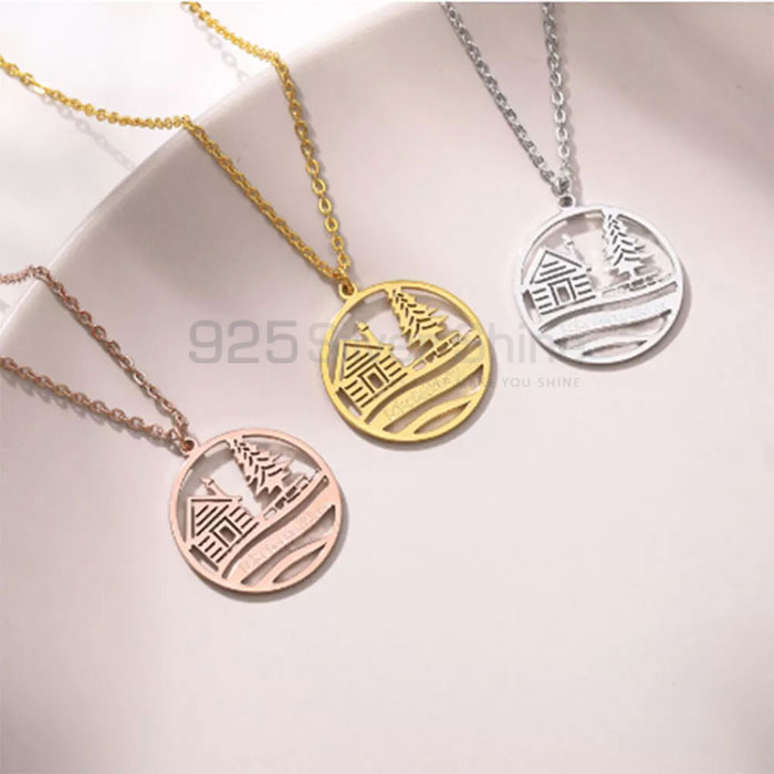 Minimalist Christmas Tree Necklace In 925 Silver CTMN16_0