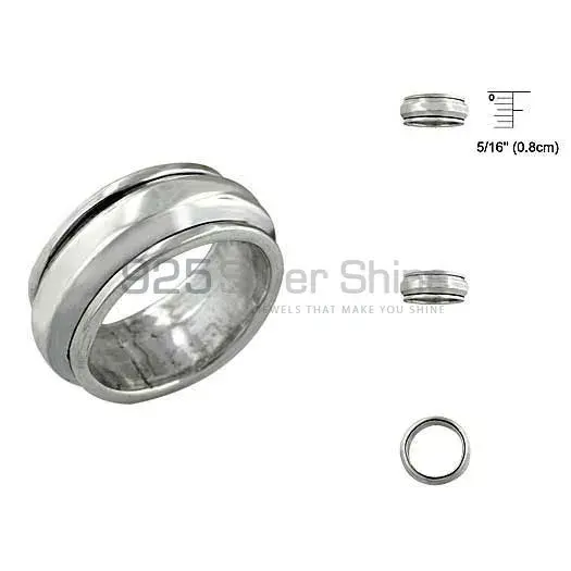 Plain Sterling Silver Rings Jewelry 925SR2665_1