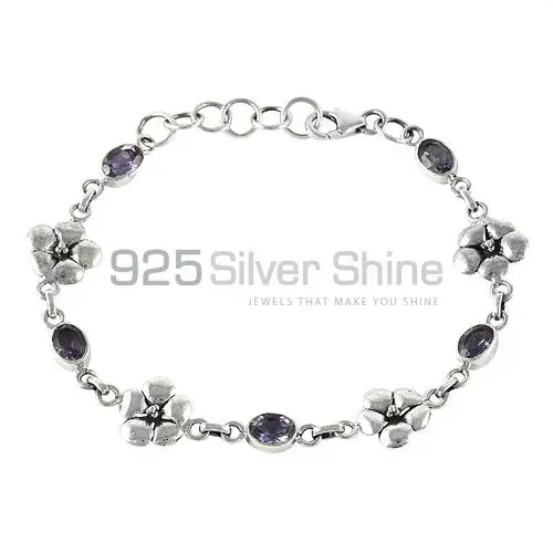 Amethyst Gemstone Bracelets Wholesaler In Fine Sterling Silver Jewelry 925SB413