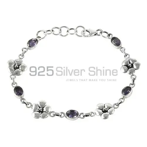 Amethyst Gemstone Bracelets In Fine Sterling Silver Jewelry 925SB413