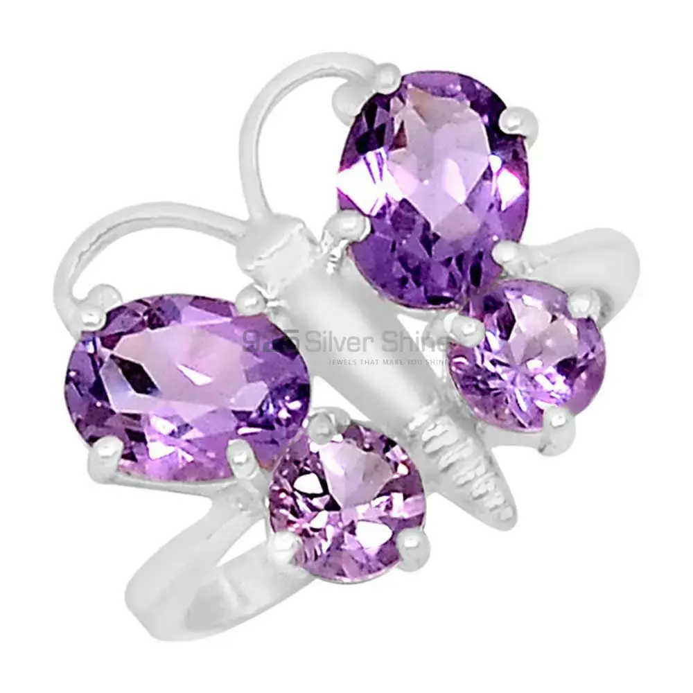 Amethyst Gemstone Designer Ring In 925 Silver 925SR085-3