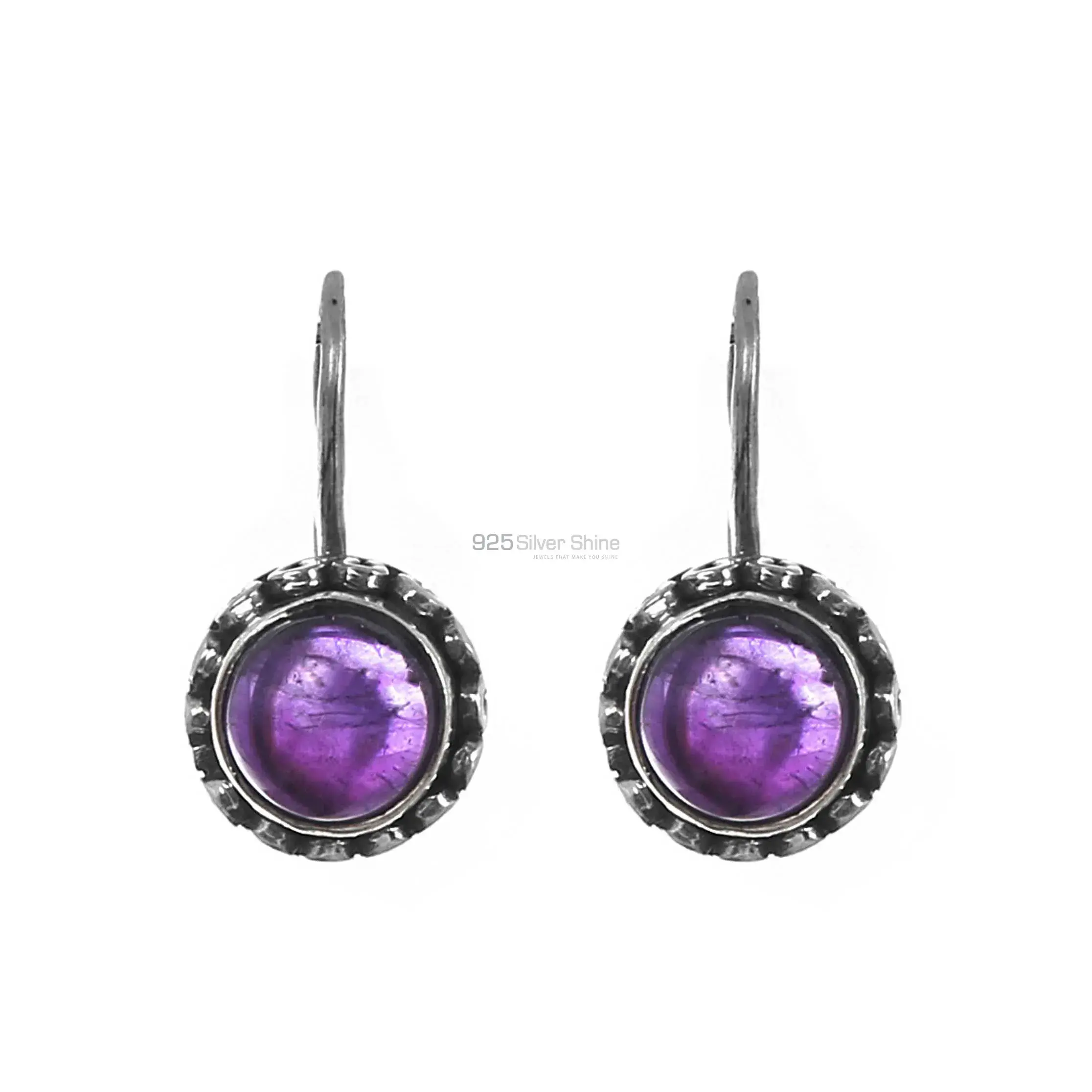 Amethyst Gemstone Earrings In Silver earring 925SE208