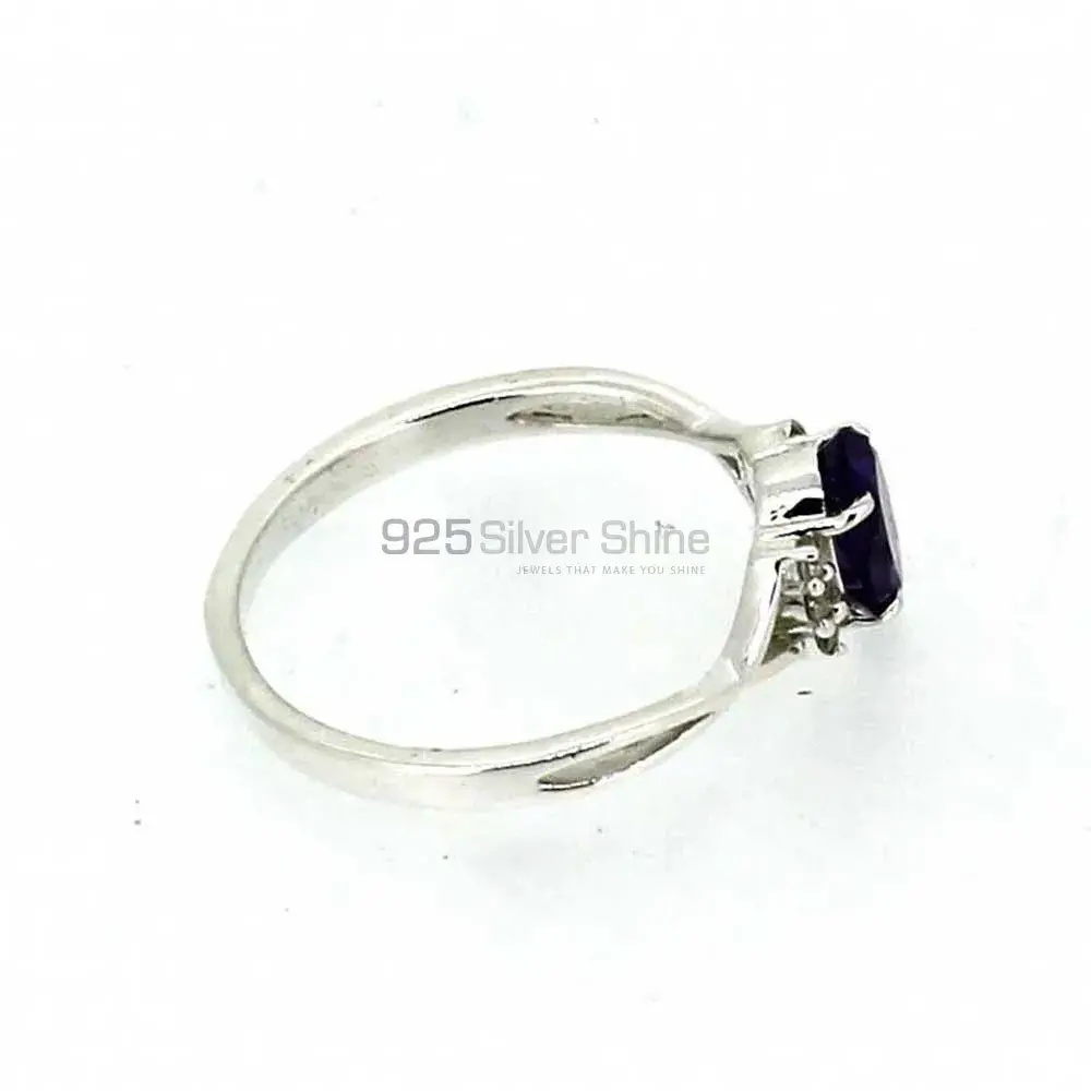 Amethyst February Birthstone Silver Ring 925SR051-2_0