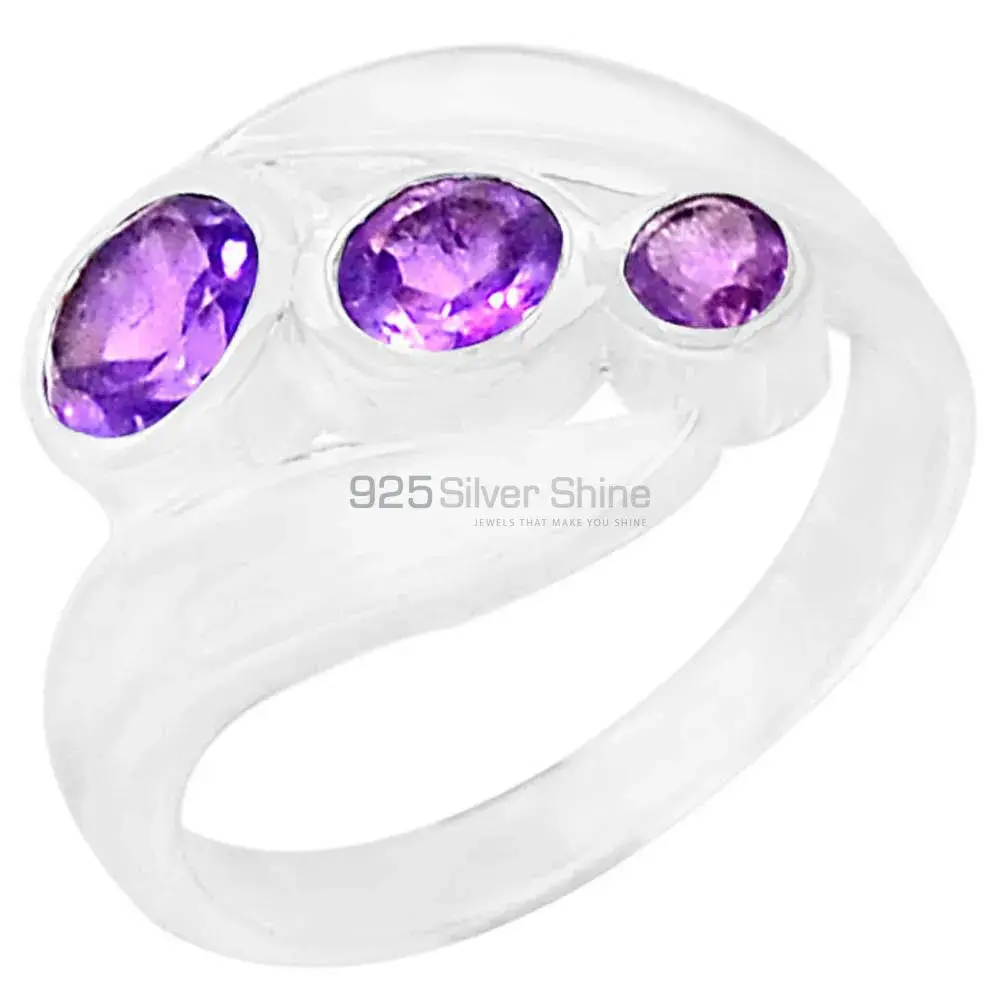 Amethyst Gemstone Handmade Ring In 925 Sterling Silver 925SR054-6