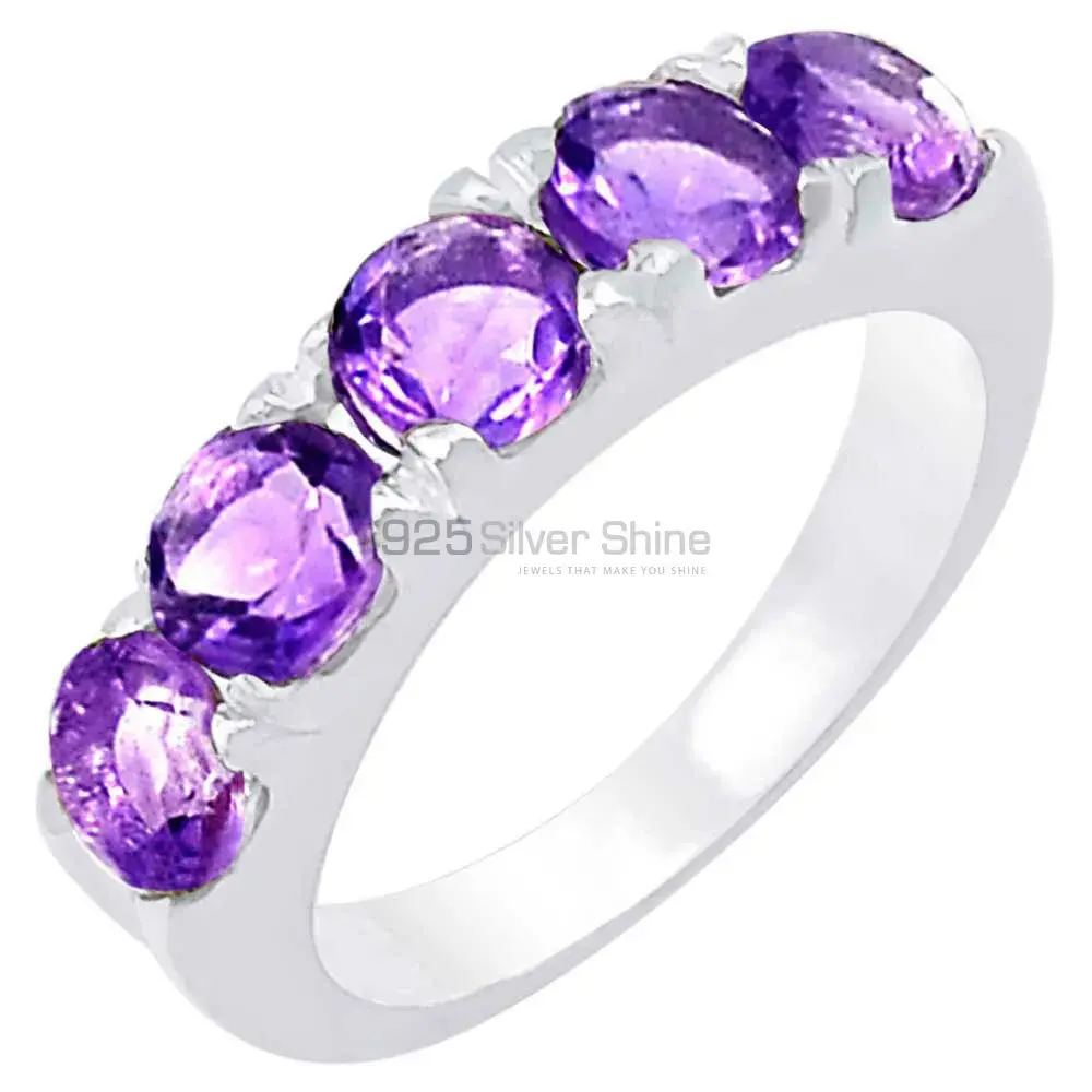 Amethyst Gemstone Handmade Ring In Sterling Silver 925SR068-6_0