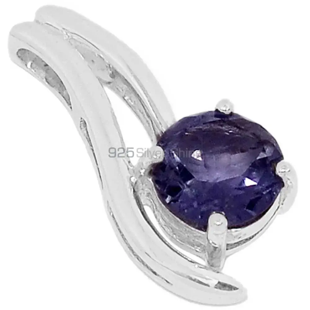 Amethyst Gemstone Pendants Suppliers In 925 Fine Silver Jewelry 925SSP308-2