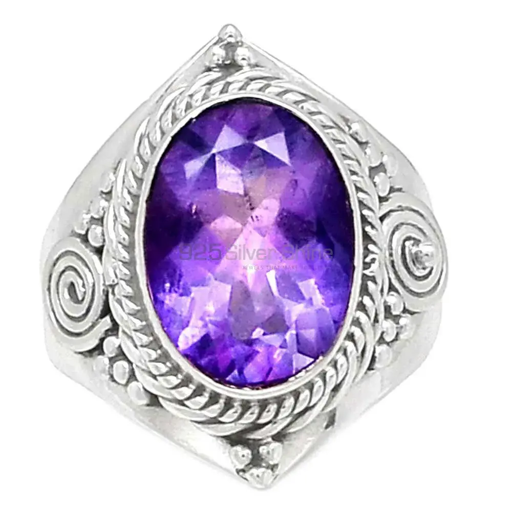 Boho Silver Amethyst Rings Jewelry 925SR2370_0