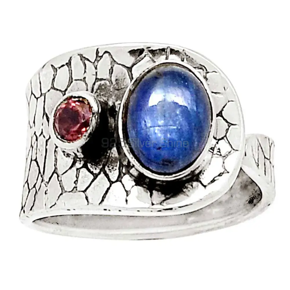 Antique Look Silver Snake Rings In Natural Stone 925SR2245_1