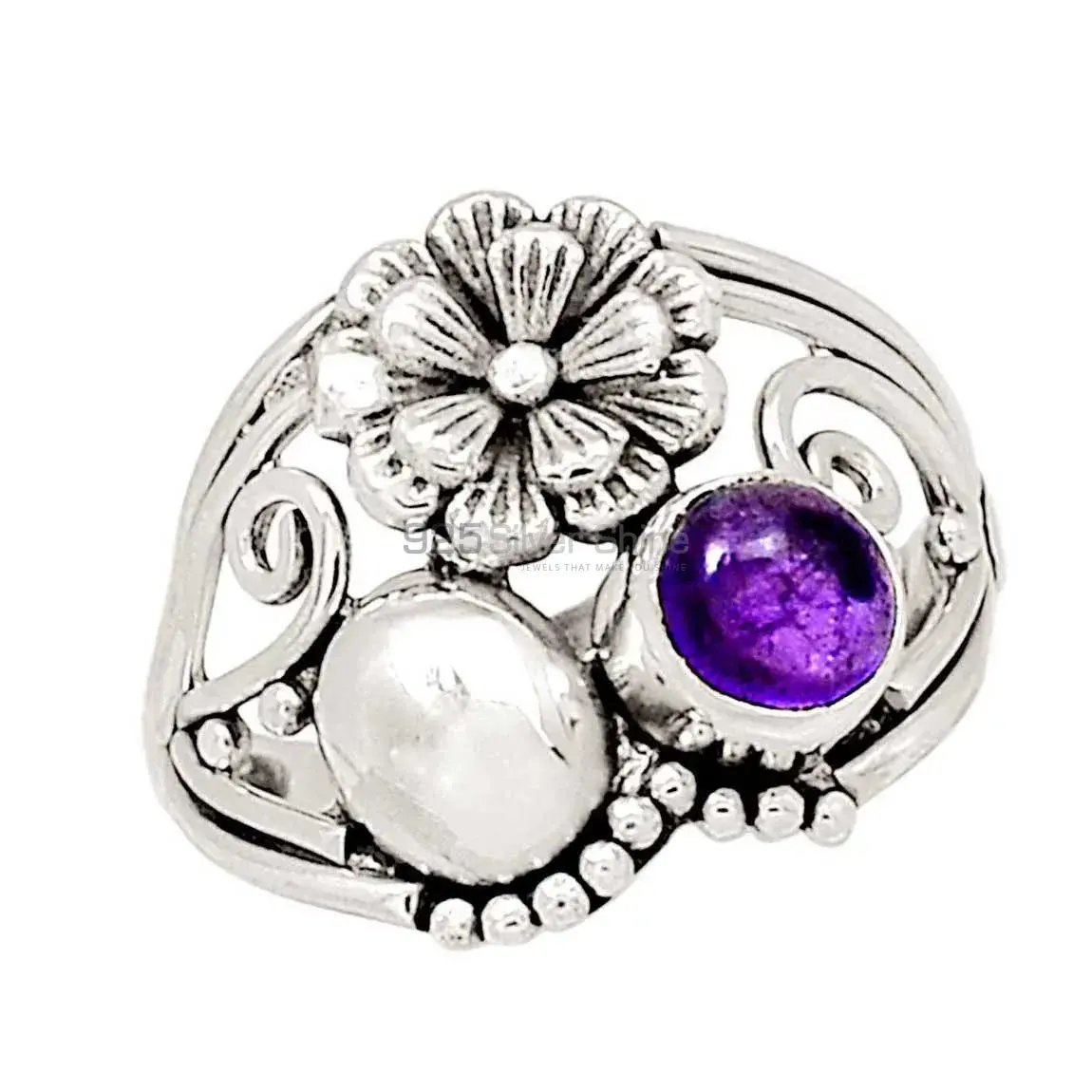 Antique Look Sterling Silver Rings In Semi Precious Stone 925SR2251_0