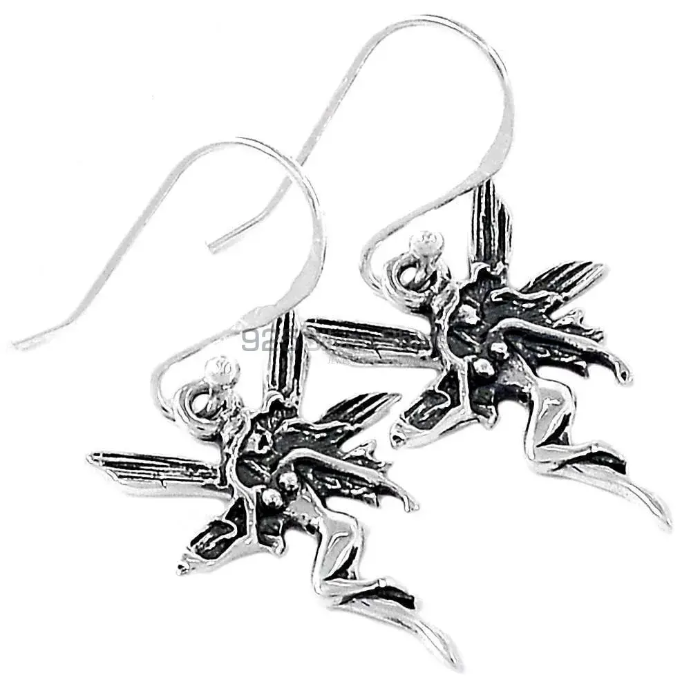 Antique Oxidized Earrings In Solid 925 Silver 925SE2899