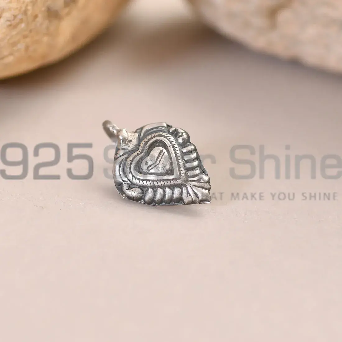 Antique Tribal 925 Sterling Silver Nose Pin 925NP07_0