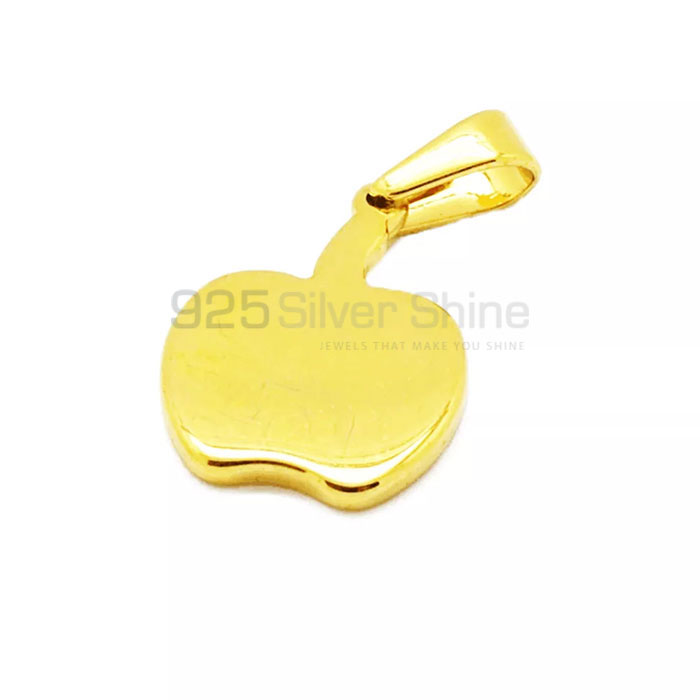 Apple Pendant, Handmade Animal Minimalist Pendant In 925 Sterling Silver AMP289
