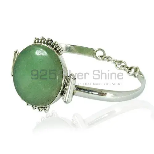 Aventurine Gemstone Bracelets In Fine Sterling Silver Jewelry 925SB382