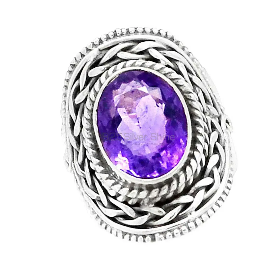 Sterling Silver Amethyst Boho Rings 925SR2365_1