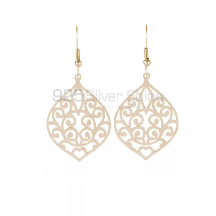 Awesome Look Filigree Dangle Earring In Sterling Silver FGME163_0