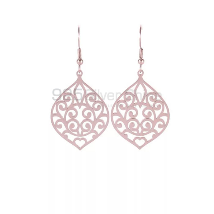 Awesome Look Filigree Dangle Earring In Sterling Silver FGME163_1