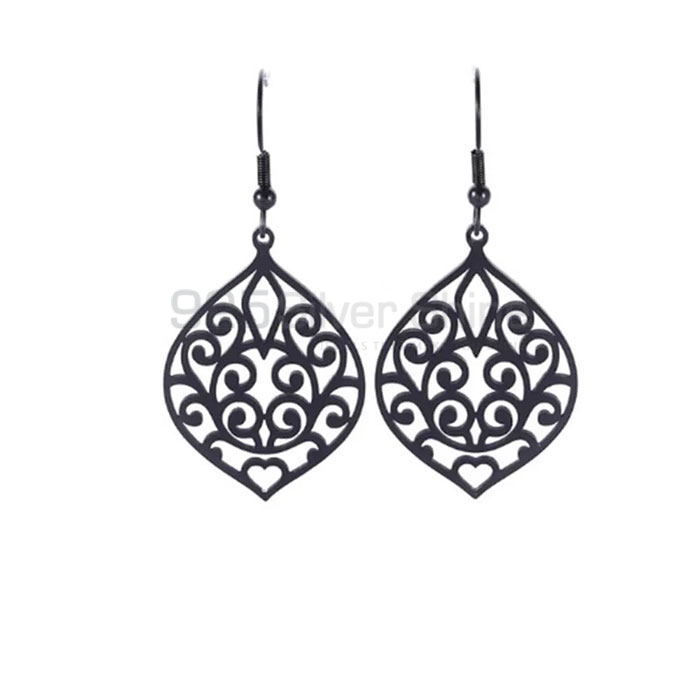 Awesome Look Filigree Dangle Earring In Sterling Silver FGME163_2