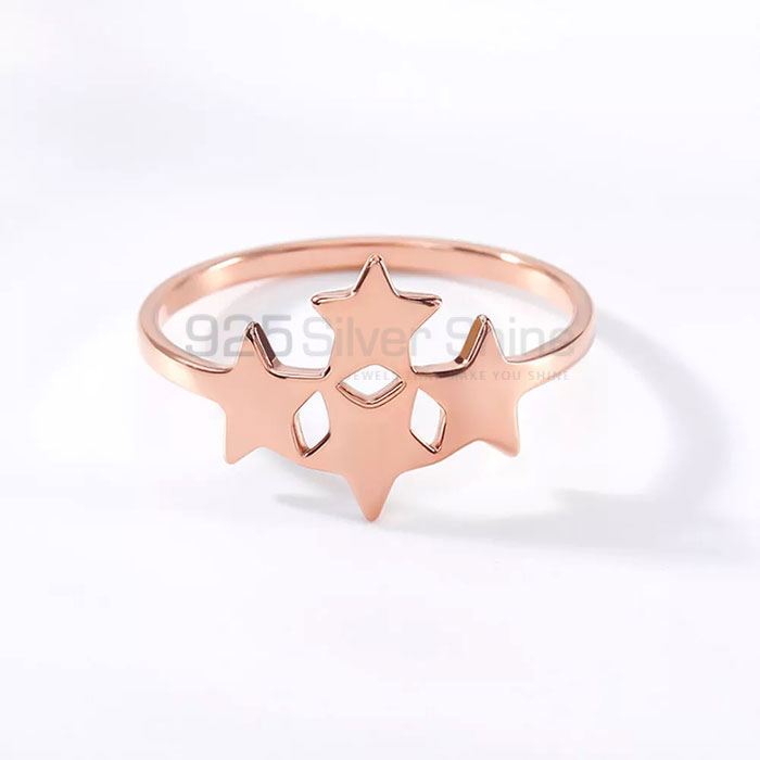 Awesome Look Four Star Charm Ring In Solid Silver STMR540_0